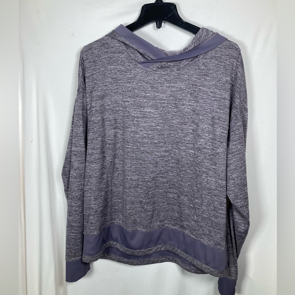 Mondetta Heathered Purple Luxury Performance Hoodie Soft Activewear Athletic